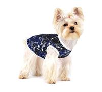 Camiseta de algodón sin mangas que brilla en la oscuridad para perro, chaleco para mascotas, camisetas ligeras estampadas para talla S
