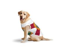Camiseta de algodón suave con la bandera de Florida para perros grandes, ropa estampada para mascotas, transpirable, sudadera sin mangas (3xl-5XL)