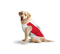 Camiseta de algodón suave con la bandera de Perú para perros grandes, ropa estampada para mascotas, transpirable, sudadera sin mangas (3xl-5XL)