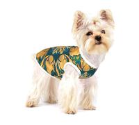 Camiseta de alta calidad con patrones de estilo Art Nouveau, ropa suave 100% algodón para perros, perfecta para perros pequeños a medianos, camisas elegantes y cómodas para perros, talla S