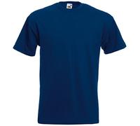 Camiseta de alta calidad de Fruit of the Loom azul azul marino XL