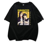Camiseta de Anime Banana Fish Ash Lynx Camiseta de Manga Corta de Verano Eiji Okumura Camiseta Aslan Jade Callenreese pulóver
