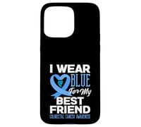 Camiseta de Apoyo para el cáncer colorrectal Wear Blue For My Best Friend Carcasa para iPhone 15 Pro MAX