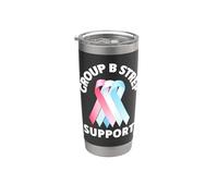 Camiseta de apoyo para estreptococo del grupo B - Mes de concientización sobre estrepto Vaso térmico de acero inoxidable de doble pared