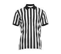 Camiseta de árbitro para hombre, camiseta de árbitro a rayas blancas y negras, cuello vuelto, camiseta transpirable de manga corta con cuello blanco y , ropa deportiva, camisa a rayas
