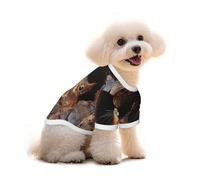 Camiseta de ardilla cobarde para perro, ropa para cachorros, chaleco para mascotas y camiseta elástica sin mangas, para perros y gatos, linda, transpirable, suave, talla M