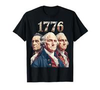 Camiseta de arte histórico de los Padres Fundadores Patrióticos de 1776 Camiseta