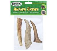 Camiseta de asta de nutricin extica - Chew de animal pequeo seguro - Fuente natural de minerales saludables - Chinchilla Hamster Degu Prairie Dog