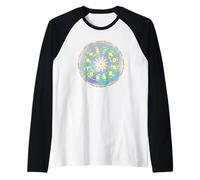 Camiseta de astrología de Ojo de tótem, Camiseta Vintage Retro Camiseta Manga Raglan