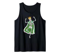 Camiseta de Baile de Mardi Gras con Forma de Esqueleto de King of Carnival Camiseta sin Mangas