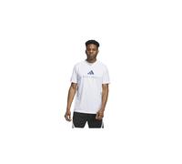 Camiseta de baloncesto adidas bb perf logo hombre blanco S