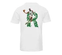 Camiseta de baloncesto para hombre con la leyenda Russell con cita - 100% algodón Made in Italy, impresión frontal retro, Color blanco., M