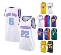 Camiseta de baloncesto personalizada para hombre, camiseta de baloncesto juvenil personalizada, diseño de uniforme de tu propio nombre y número, S-4XL, Blanco y azul, Altoa única