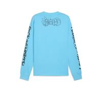 Camiseta de baloncesto PUMA HOOPS x RICK AND MORTY de manga larga para hombre, Ropa, Azul, L L