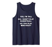 Camiseta de Baloncesto Yes I'm Tall No I Don't Play Camiseta sin Mangas