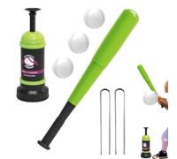 Camiseta de bateo de béisbol: soporte de entrenamiento de bateo portátil, equipo de juego juvenil al aire libre con función emergente automática, equipo de entrenamiento de altura ajustable, ideal par