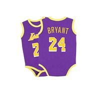 Camiseta de bebé Warriors Lakers James Romper sin Mangas Chaleco de una Pieza,Purple,66CM
