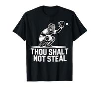 Camiseta de béisbol con texto en inglés "Thou Shalt Not Steal" para hombres, mujeres y niños Camiseta