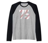 Camiseta de béisbol desgastada número 74# 74 Fan Camiseta Manga Raglan