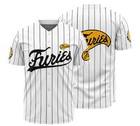 Camiseta de béisbol para Hombre, diseño de The Warriors Furies, Blanco, Large