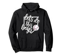 Camiseta de béisbol para mamá, Regalo de béisbol Let's Do This Boys Sudadera con Capucha