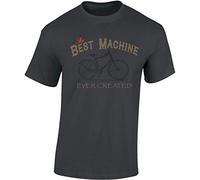 Camiseta de Bicileta: Best Machine - MTB Mountain Bike T-Shirt Hombre-s y Mujer-es Regalo Ciclistas Bici BTT MTB BMX Regalos Deporte - Divertida-s - Ciclista - Retro - Fixie Outdoor (M)