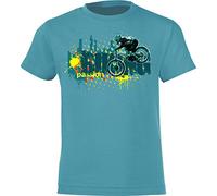 Camiseta de Bicileta: Biking Passion - T-Shirt para jóvenes Ciclistas - Regalo Niños Niño Niña - Bike Bici BTT MTB BMX Mountain-Bike Deporte Pijama Outdoor - Cumpleaños Navidad (110/116)