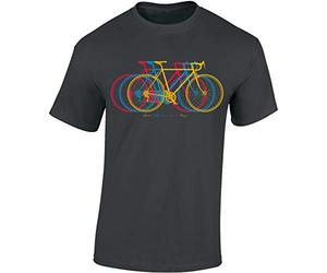 Camiseta de Bicileta: Fun Between Your Legs... MTB Mountain Bike T-Shirt Hombre-s y Mujer-es Regalo Ciclistas Bici BTT MTB BMX Regalos Deporte Ciclista - Retro Fixie Outdoor (S)