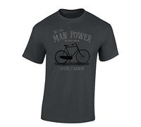 Camiseta de Bicileta: One Man One Engine - Regalo Ciclistas - Bici - BTT - MTB - BMX - Mountain-Bike - Downhill - Regalos Deporte - Divertida-s - Ciclista - Retro - Fixie Shirt - Outdoor - Dirt (S)