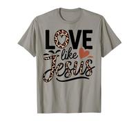 Camiseta de bondad basada en la fe cristiana Love Like Jesus Camiseta