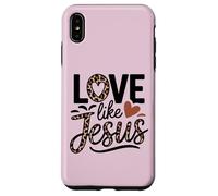 Camiseta de bondad basada en la fe cristiana Love Like Jesus Carcasa para iPhone XS Max