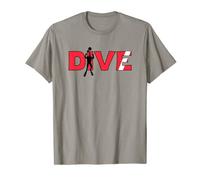 Camiseta de buceo con símbolo de bandera y buzo Camiseta