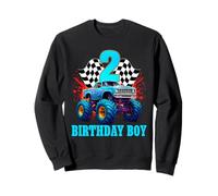 Camiseta de camión monstruo It's My 2nd Birthday para niño y familia Sudadera