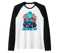Camiseta de camión monstruo It's My 6th Birthday para niño y familia Camiseta Manga Raglan