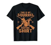 Camiseta de Caza con Texto en inglés This Is My Squirrel Camiseta