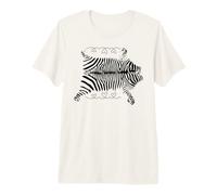 Camiseta de Cebra Spirit Cute Zebra Face Wild Animal Colorful 80s Camiseta Premium