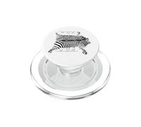 Camiseta de Cebra Spirit Cute Zebra Face Wild Animal Colorful 80s PopSockets PopGrip para MagSafe
