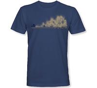 Camiseta de ciclismo de montaña para hombre: MTB Eat My Dust - Camiseta deportiva para hombre - Camiseta de ciclismo de carretera, Piedra Azul, L