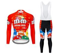 Camiseta de ciclismo + pantalón de manga larga para ciclismo, acolchado, equipo, conjunto para bicicleta de montaña de deporte, transpirable, cómodo