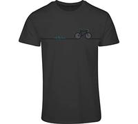 Camiseta de ciclismo para hombre: Ride The Line - Camiseta deportiva para hombre - Mountain Bike Road Bike MTB, gris oscuro, XL