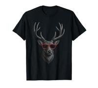 Camiseta de ciervo con diseño de animales salvajes Camiseta