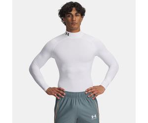 Camiseta de compresión de cuello cerrado ColdGear® para hombre Blanco / Negro L