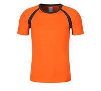 Camiseta de compresión de manga corta para niños, de secado rápido, transpirable, para fútbol, correr, jóvenes, absorbe la humedad, para fútbol, baloncesto, ciclismo, rendimiento, naranja, 3-4 años