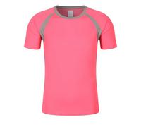 Camiseta de compresión de manga corta para niños, de secado rápido, transpirable, para fútbol, correr, jóvenes, absorbe la humedad, para fútbol, baloncesto, ciclismo, rendimiento, hot pink, 7-8 años