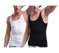 Camiseta de compresión para hombre 2 unidades - Black and White S