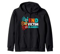 Camiseta de concienciación sobre agresión Sexual - Fin Culpa a la víctima Sudadera con Capucha