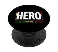 Camiseta de concienciación sobre discapacidades del Desarrollo Hero PopSockets PopGrip Adhesivo