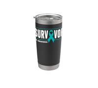 Camiseta de concienciación sobre el trastorno de estrés postraumático - Survivor de cinta Vaso térmico de acero inoxidable de doble pared