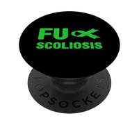 Camiseta de concienciación sobre la escoliosis - Concienciación sobre la escoliosis Fu PopSockets PopGrip Adhesivo