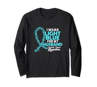 Camiseta de concientización sobre el cáncer de próstata para una Esposa con cáncer de próstata Manga Larga